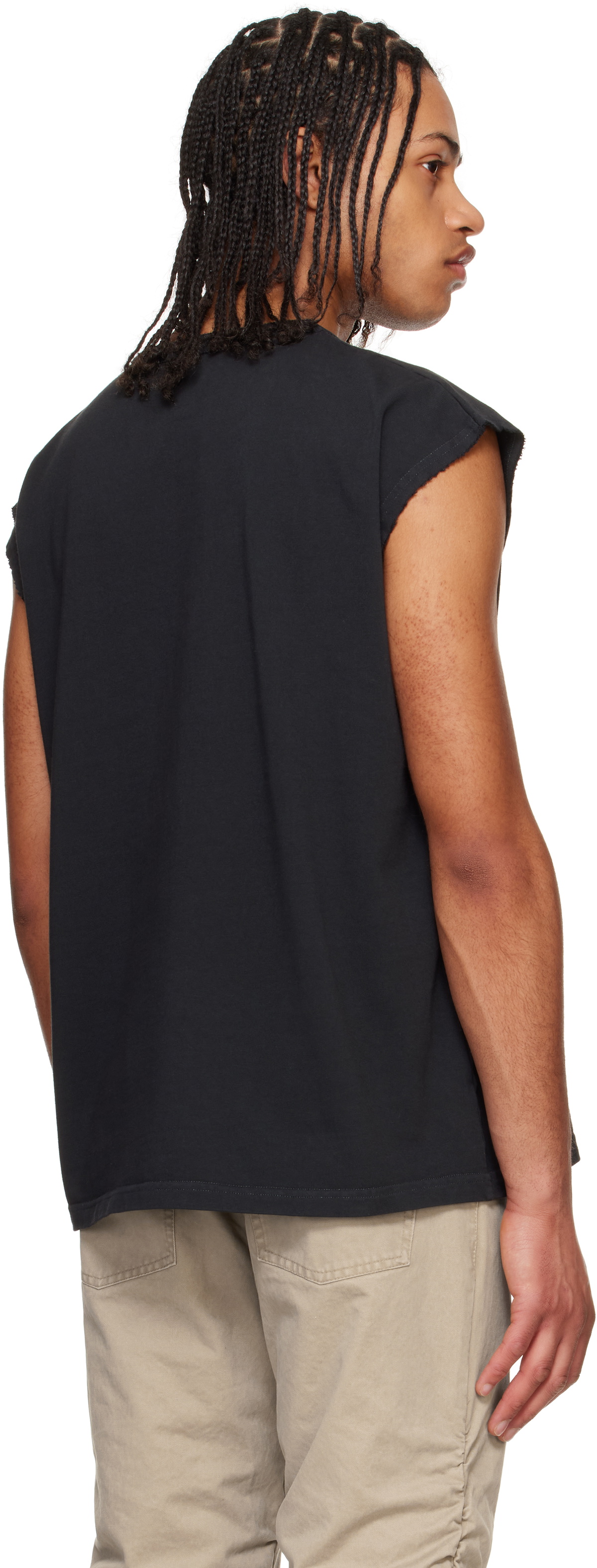 MISBHV Black 'American Dream' Muscle Tank Top