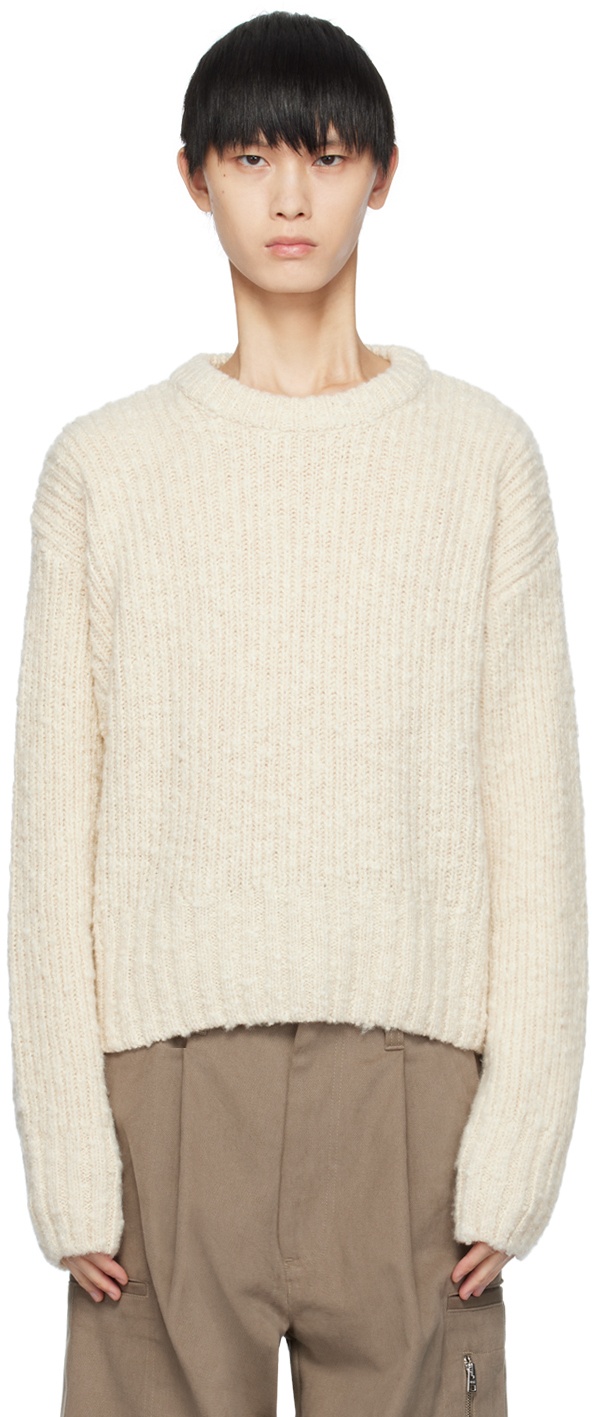 Photo: AMI Alexandre Mattiussi Off-White Textured Sweater