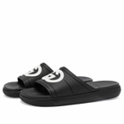 Gucci Men's Interlocking Logo Pursuit Slide in Black/White