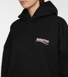 Balenciaga - Logo oversized cotton hoodie