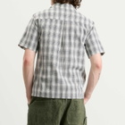 Dime Men's Plaid Short Sleeve Shirt in Grey