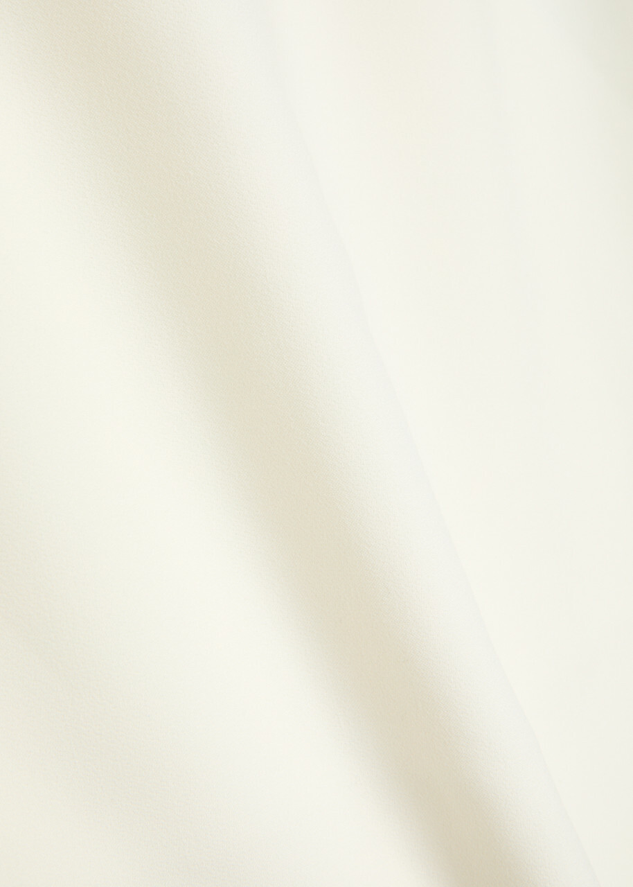 Roland Mouret Crepe Midi Skirt Cream
