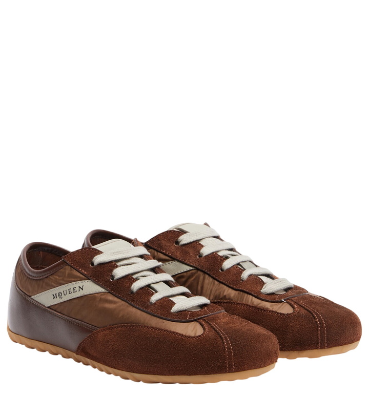 Photo: McQueen Suede-trimmed sneakers