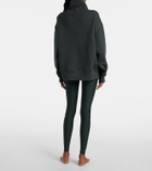 Alo Yoga Hazy cotton-blend fleece sweatshirt