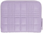 Burberry Purple Lola Zip Wallet