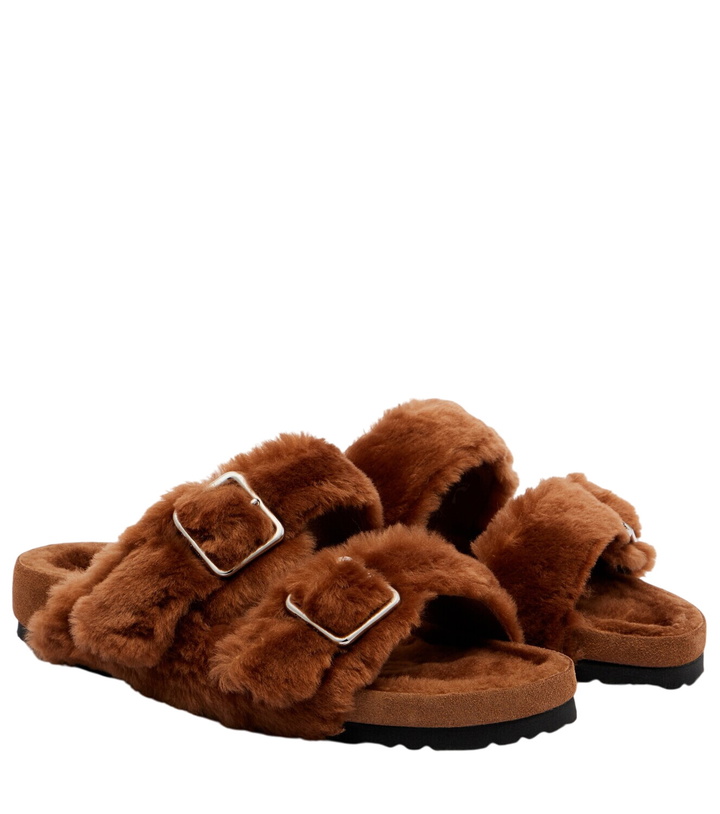 Photo: Birkenstock 1774 Arizona shearling slides