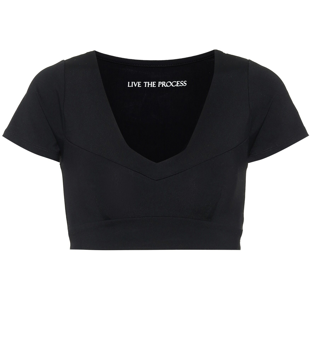 Live The Process - Crystal crop top