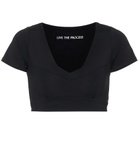 Live The Process - Crystal crop top