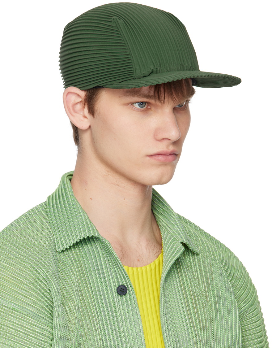 HOMME PLISSÉ ISSEY MIYAKE Green Pleats Cap Homme Plisse