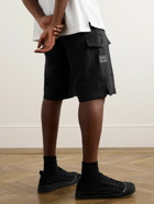 Dolce&Gabbana - Wide-Leg Linen Cargo Shorts - Black