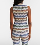 Missoni Knitted lamé tank top