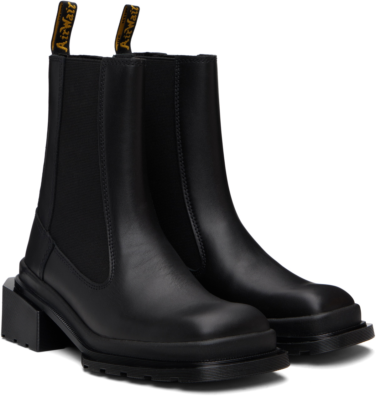 Dr. Martens Black Maybole Square Toe Chelsea Boots