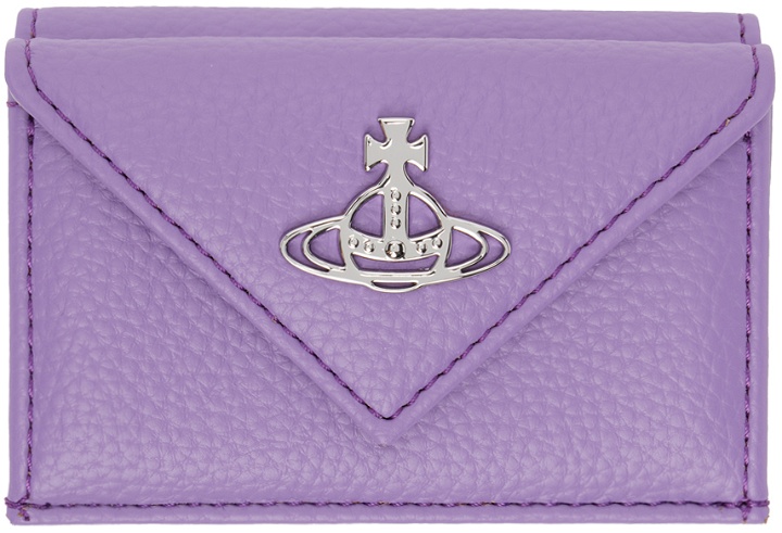Photo: Vivienne Westwood Purple Re-Vegan Envelope Billfold Wallet