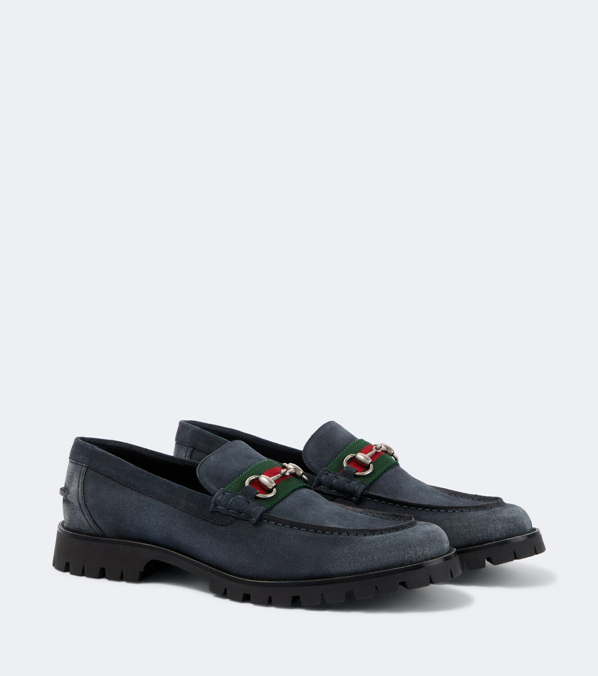 Gucci Horsebit suede loafers
