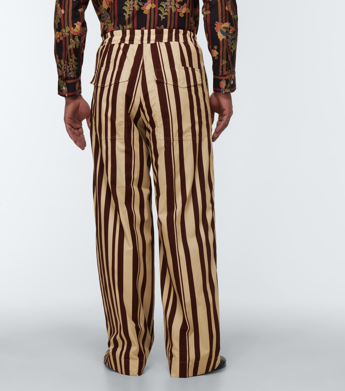 Dries Van Noten Women's Wide Leg Pants Brown
