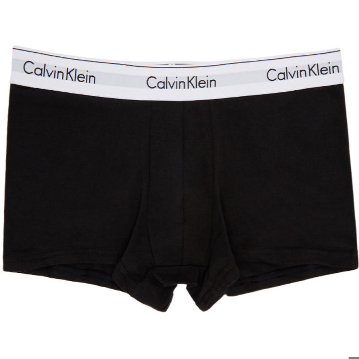 Photo: Calvin Klein Underwear Two-Pack Black Low-Rise Trunk Boxer Briefs 