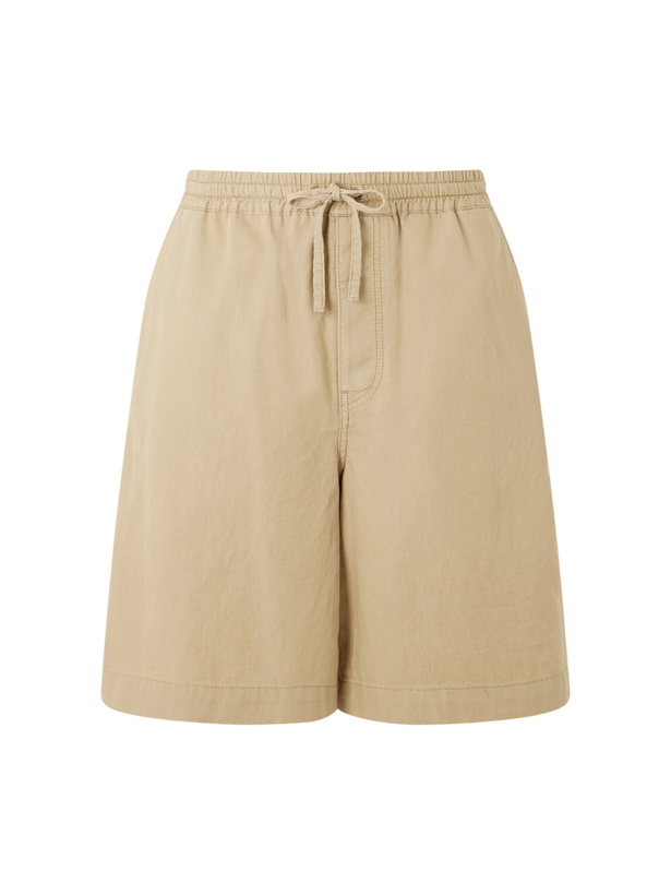Photo: LOEWE - Straight-Leg Cotton Drawstring Shorts - Neutrals