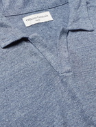 Officine Générale - Simon Linen Polo Shirt - Blue