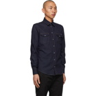 Dolce and Gabbana Indigo Denim DG Logo Shirt