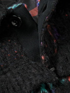Sacai - Checked Knitted Bomber Jacket - Black