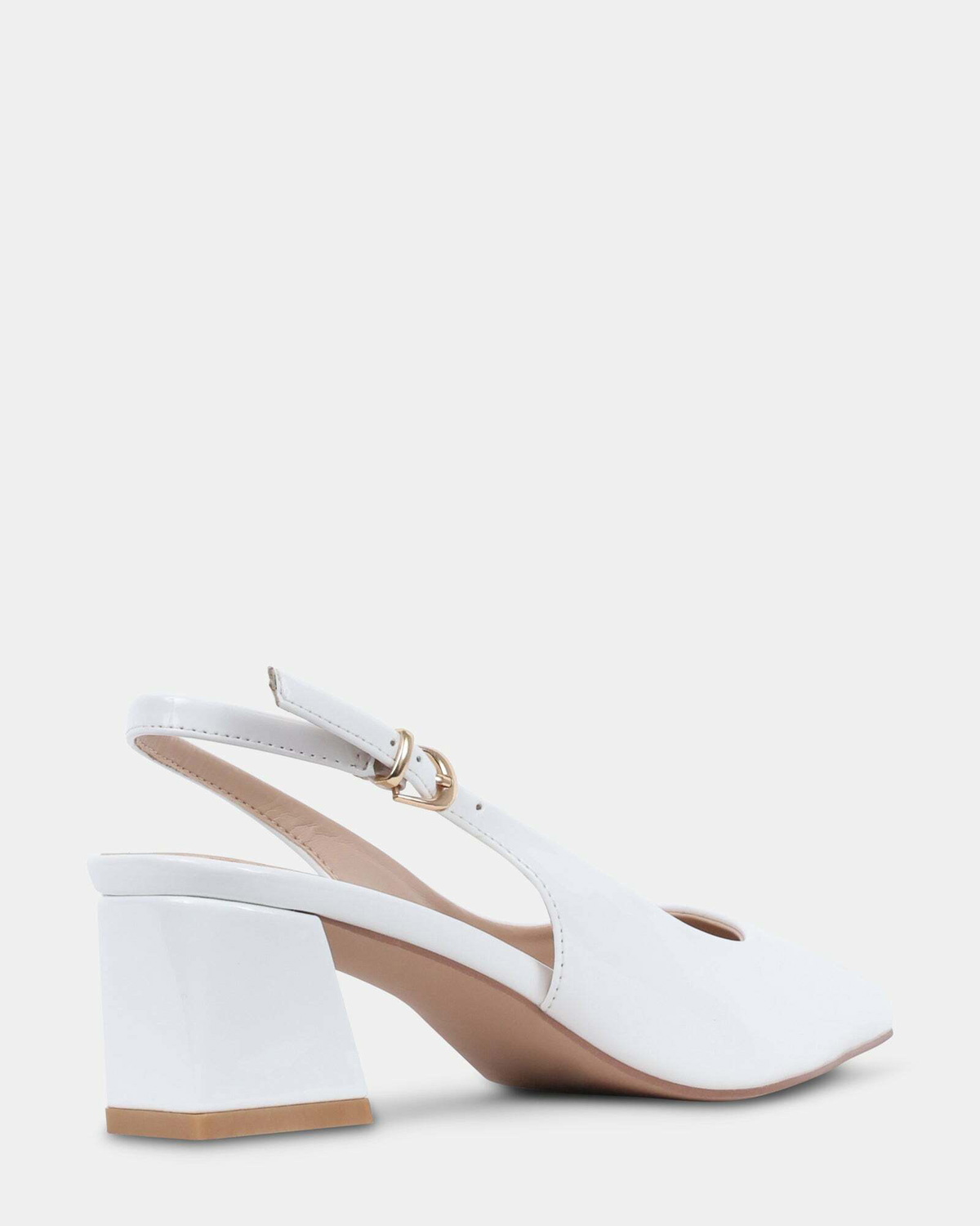 Steve Madden Diffuse Heels in White Patent