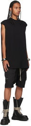 Rick Owens Black Tarp Sleeveless T-Shirt