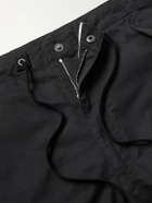 TOM FORD - Straight-Leg Cotton-Twill Drawstring Trousers - Black