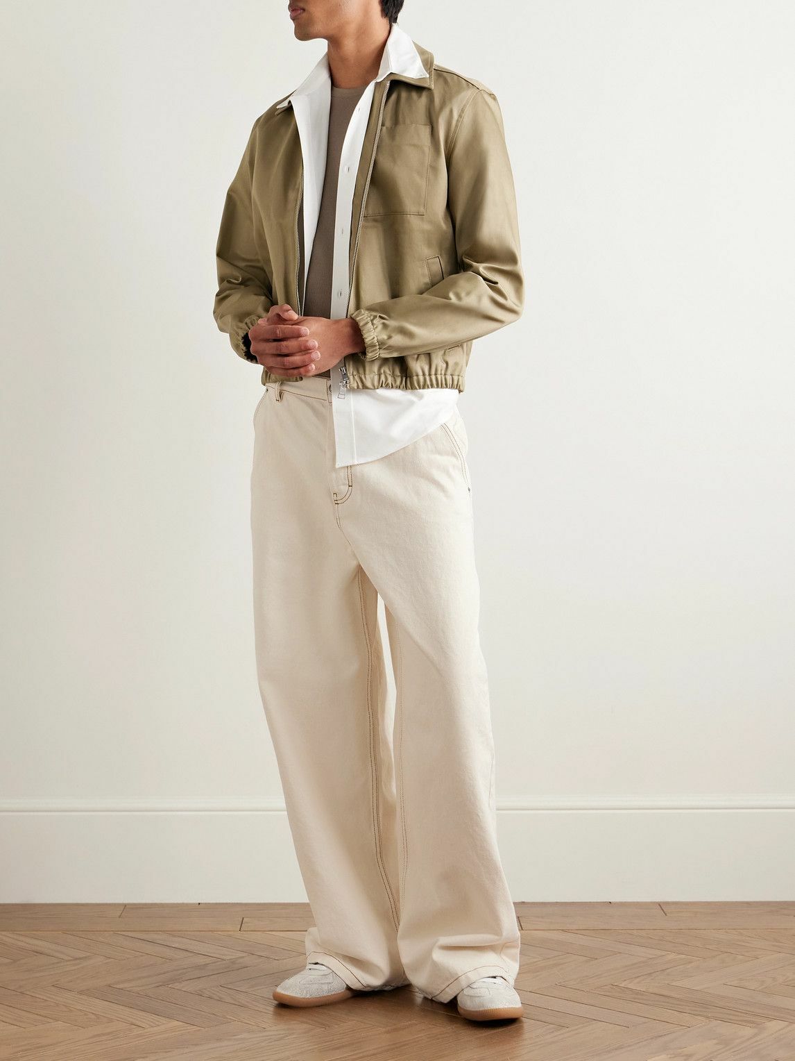 AMI PARIS - Wide-Leg Jeans - Neutrals