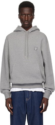 Maison Kitsuné Gray Bold Fox Head Hoodie