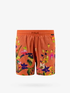 Etro Swim Trunk Orange   Mens