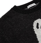 FLAGSTUFF - Wool-Blend Jacquard Sweater - Black