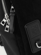 LOEWE - Flex Sling Leather and Suede-Trimmed Canvas Bag