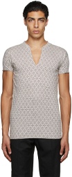 Martin Asbjørn Off-White & Brown Jacquard Chriss T-Shirt