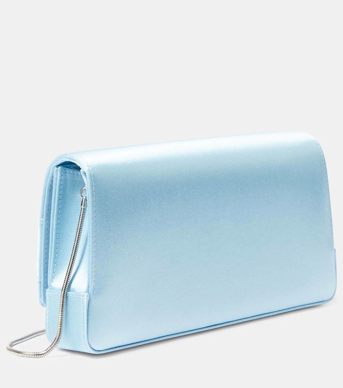 Manolo Blahnik Gothisi embellished satin clutch