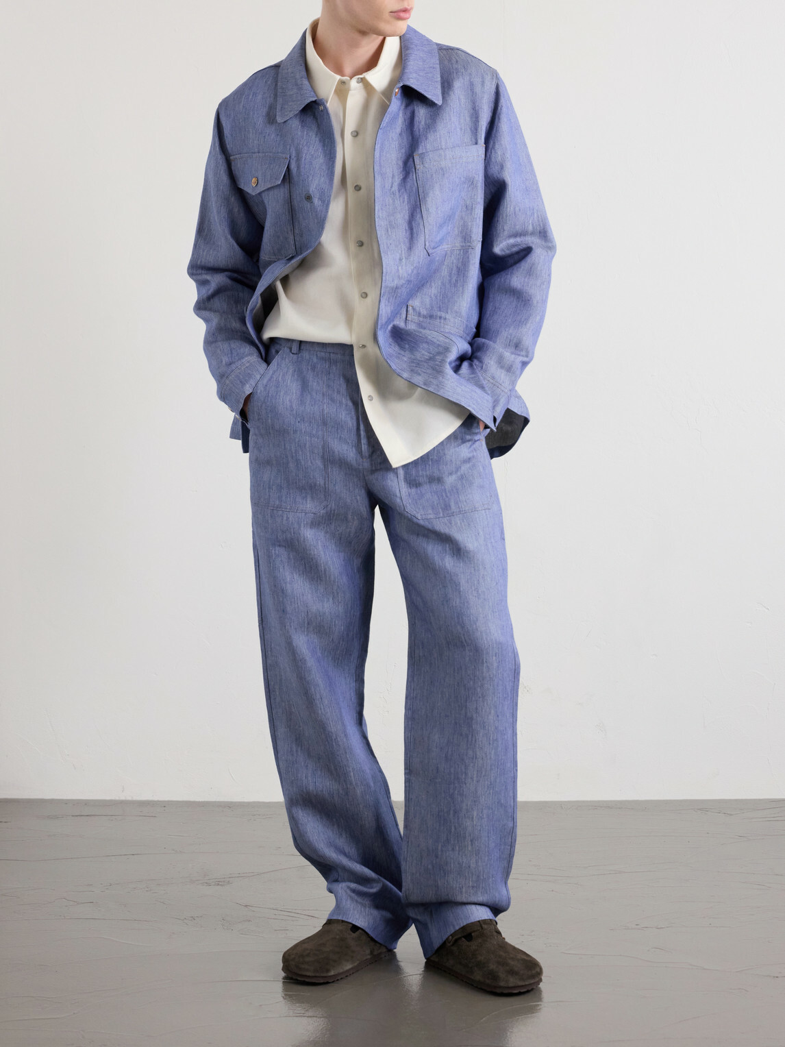 God's True Cashmere - Linen-Twill Shirt - White