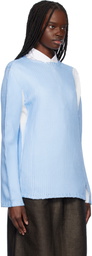 Comme des Garçons Shirt Blue Crewneck Sweater