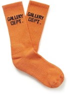 Gallery Dept. - Clean Logo-Jacquard Tie-Dyed Recycled Cotton-Blend Socks