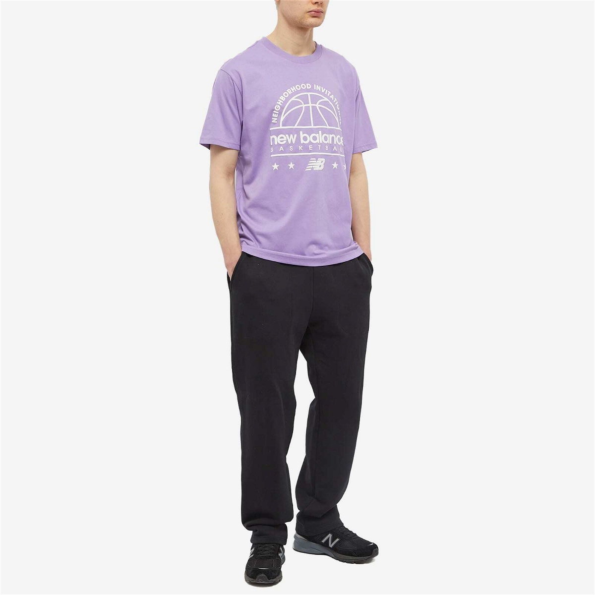 Hoops New Balance Men\'s Balance Invitational New in T-Shirt Twilight