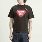 Human Made Men's Red Heart T-Shirt in Black