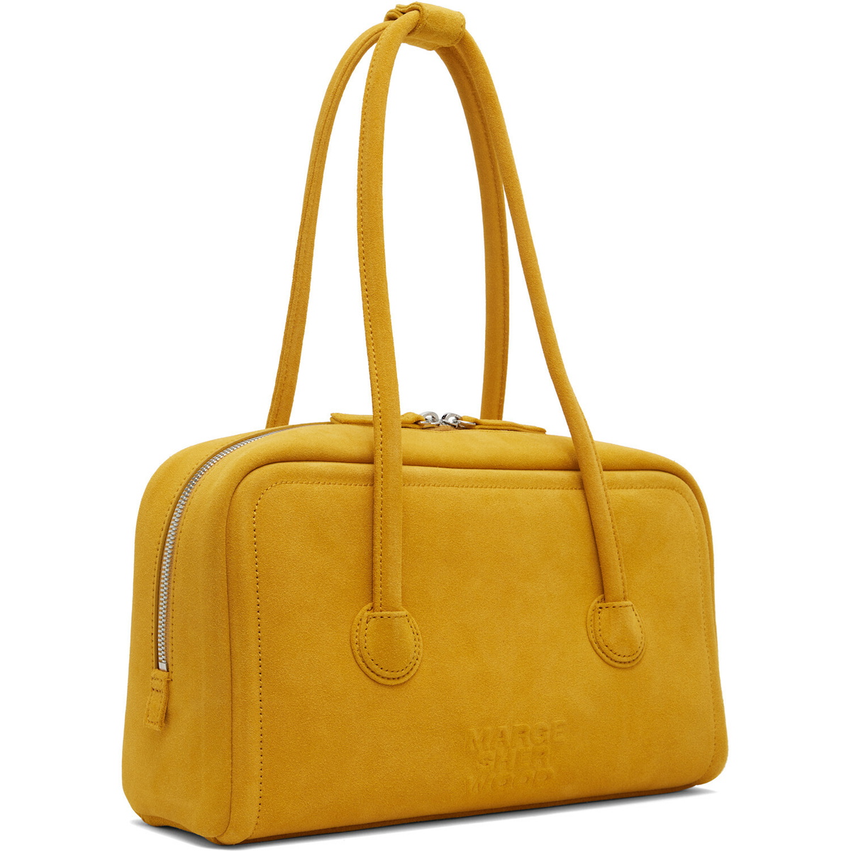 MARGESHERWOOD Yellow Soft Boston Small Bag
