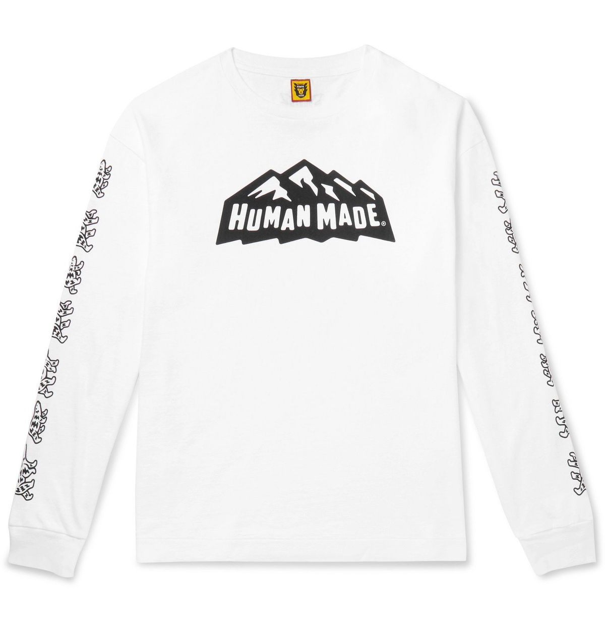 Human Made - Logo-Print Cotton-Jersey T-Shirt - White Human Made