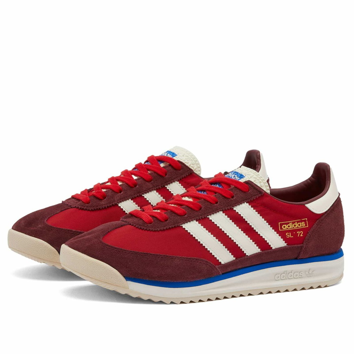 Photo: Adidas Sl 72 Rs in Shadow Red/Off White/Blue
