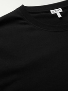 Loewe - Logo-Embroidered Cotton-Jersey T-Shirt - Black