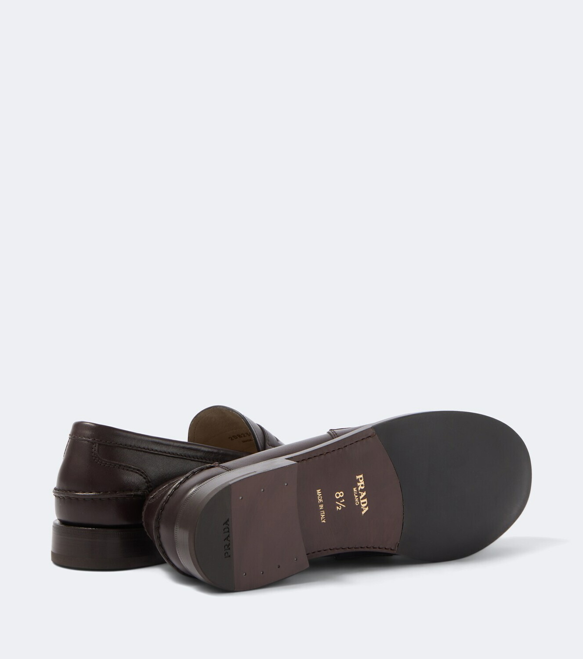 Prada Leather penny loafers