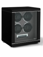Rapport London - Formula Quad Lacquered Cedar and Glass Watch Winder - Black