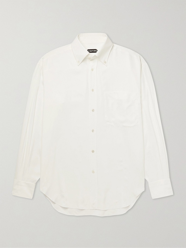 Photo: TOM FORD - Oversized Button-Down Collar Woven Shirt - White