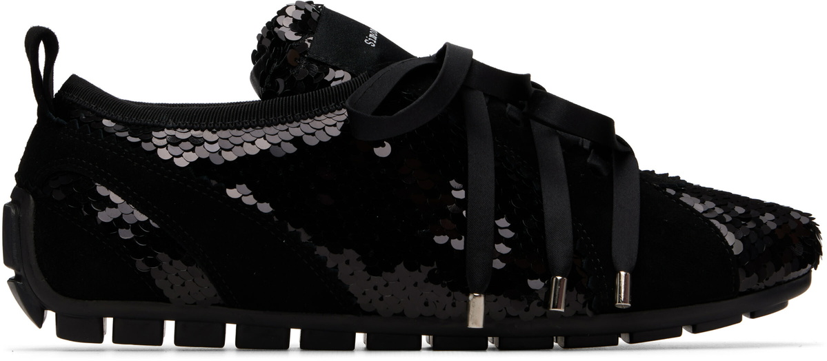 Simone Rocha Black Ballerina Grip Trainer Sneakers