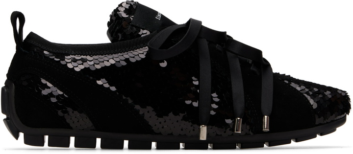 Photo: Simone Rocha Black Ballerina Grip Trainer Sneakers