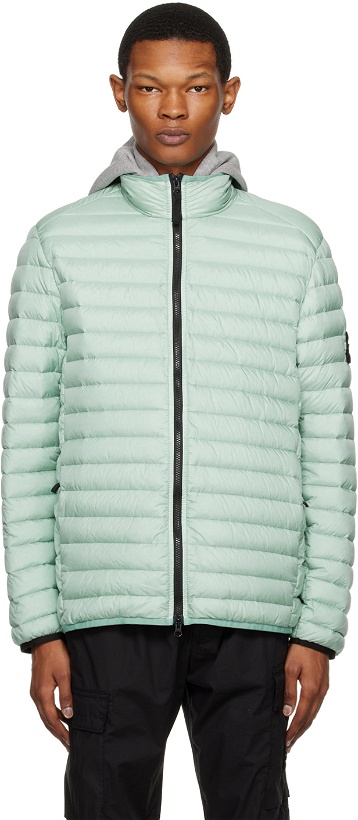 Photo: Stone Island Blue Packable Down Jacket