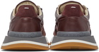 Maison Margiela Burgundy Evolution Running Sneakers